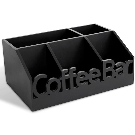 ADDFIT HOUSE Coffee Bar Organizer for Countertop - Wooden Coffee Station